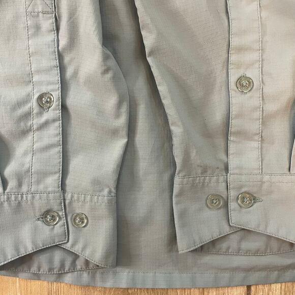 Simms Guide Series Fishing Shirt Men’s Medium Gray Long Sleeve Button Up Outdoor - Picture 15 of 16